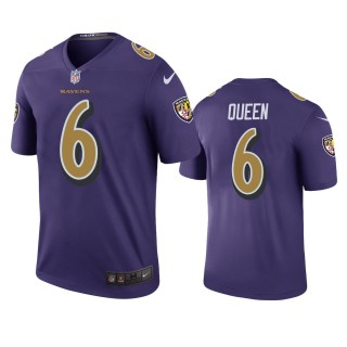 Baltimore Ravens Patrick Queen Purple Color Rush Legend Jersey