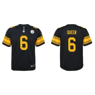 Youth Patrick Queen Steelers Black Alternate Game Jersey