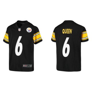 Youth Patrick Queen Steelers Black Game Jersey