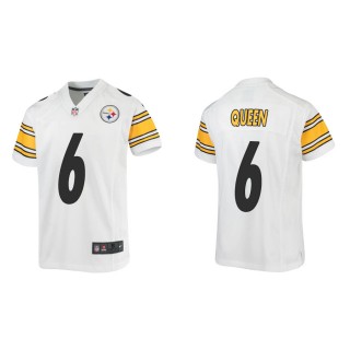 Youth Patrick Queen Steelers White Game Jersey