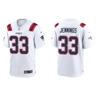 Anfernee Jennings Patriots White Game Jersey