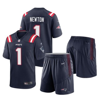 New England Patriots Cam Newton Navy Game Shorts Jersey