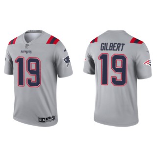 Men's New England Patriots Garrett Gilbert Gray Inverted Legend Jersey