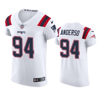 New England Patriots Henry Anderson White Vapor Elite Jersey - Men's