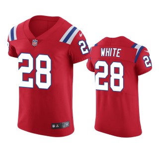 New England Patriots James White Red Vapor Elite Jersey - Men's