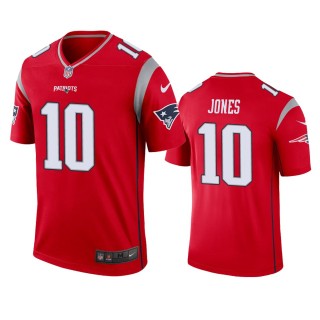 New England Patriots Mac Jones Red Inverted Legend Jersey