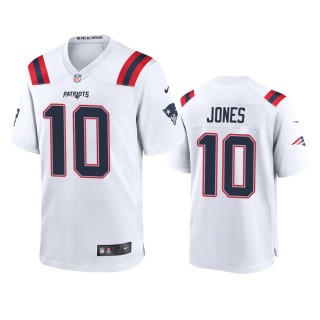 New England Patriots Mac Jones White 2021 NFL Draft Game Jersey