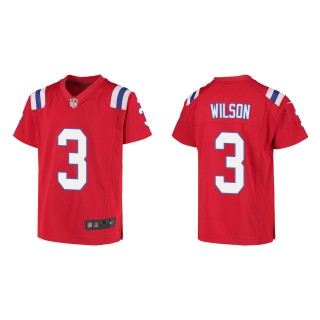 Youth Mack Wilson Patriots Red Game Jersey