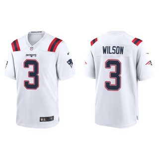 Mack Wilson Patriots White Game Jersey