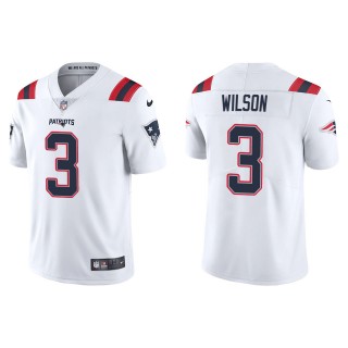 Mack Wilson Patriots White Vapor Limited Jersey