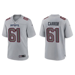 Men's New England Patriots Marcus Cannon Gray Atmosphere Fashion Game Jersey