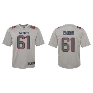 Youth New England Patriots Marcus Cannon Gray Atmosphere Fashion Game Jersey