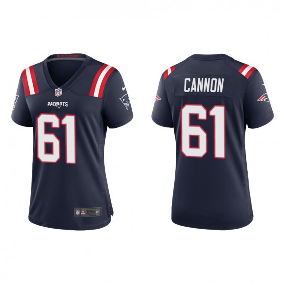 Women's New England Patriots Marcus Cannon Navy Game Jersey