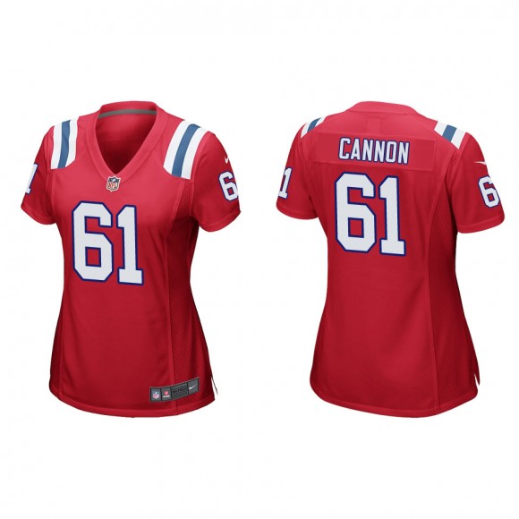 Women's New England Patriots Marcus Cannon Red Game Jersey