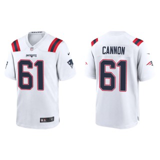 Men's New England Patriots Marcus Cannon White Game Jersey
