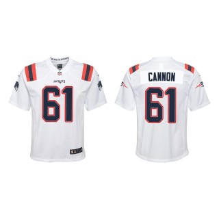 Youth New England Patriots Marcus Cannon White Game Jersey