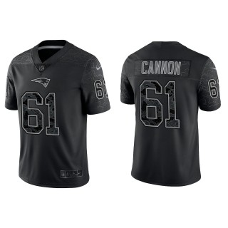 Men's New England Patriots Marcus Cannon Black Reflective Limited Jersey