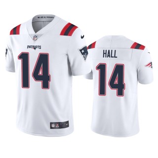 New England Patriots Marvin Hall White Vapor Limited Jersey