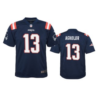 New England Patriots Nelson Agholor Navy Color Rush Game Jersey