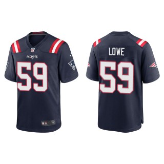 Vederian Lowe Patriots Navy Game Jersey