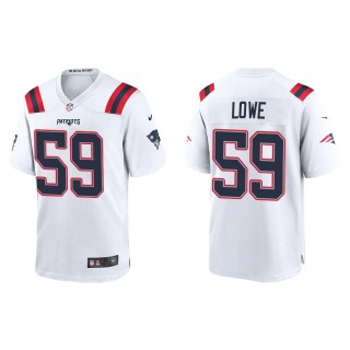 Vederian Lowe Patriots White Game Jersey