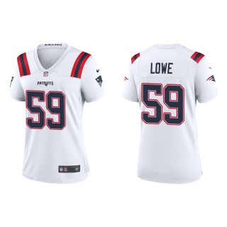 Women Vederian Lowe Patriots White Game Jersey