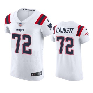 New England Patriots Yodny Cajuste White Vapor Elite Jersey - Men's