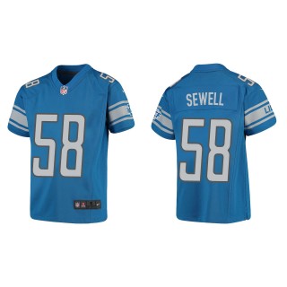 Penei Sewell Youth Detroit Lions Blue Game Jersey