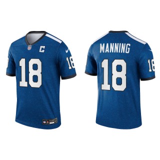 Peyton Manning Indianapolis Colts Royal Indiana Nights Alternate Legend Jersey