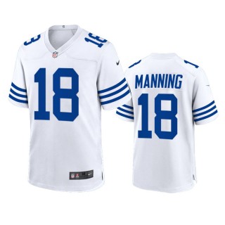 Indianapolis Colts Peyton Manning 2021 White Throwback Game Jersey