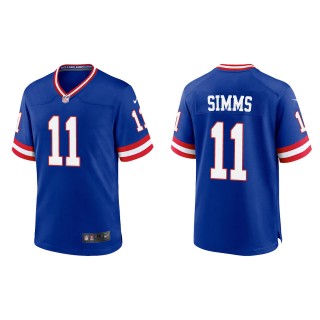 Phil Simms Men's New York Giants Royal Classic Game Jersey