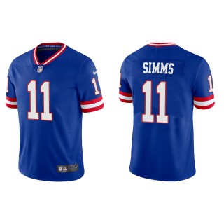 Phil Simms Men's New York Giants Royal Classic Vapor Limited Jersey