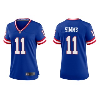Phil Simms Women's New York Giants SRoyal Classic Game Jersey