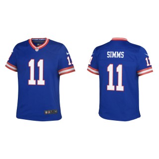 Phil Simms Youth New York Giants Royal Classic Game Jersey