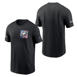 Philadelphia Eagles Black 2023 NFL Crucial Catch Sideline Tri-Blend T-Shirt