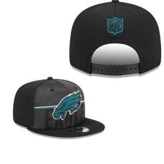 Men's Philadelphia Eagles Black 2023 NFL Training Camp Team Colorway 9FIFTY Snapback Hat