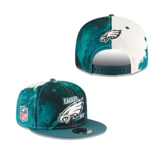 Men's Philadelphia Eagles Green 2022 Sideline 9FIFTY Ink Dye Snapback Hat