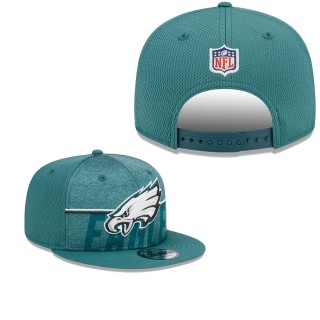 Men's Philadelphia Eagles Green 2023 NFL Training Camp 9FIFTY Snapback Hat