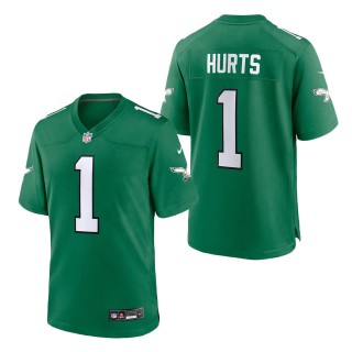 Eagles Jalen Hurts Kelly Green Alternate Game Player Jersey