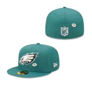Philadelphia Eagles Lips 59FIFTY Fitted Hat