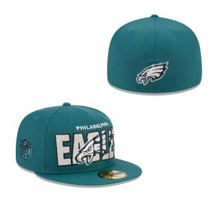 Men's Philadelphia Eagles Midnight Green 2023 NFL Draft 59FIFTY Fitted Hat
