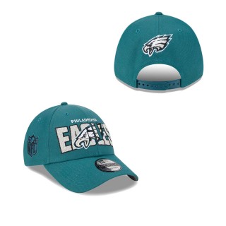 Men's Philadelphia Eagles Midnight Green 2023 NFL Draft 9FORTY Adjustable Hat