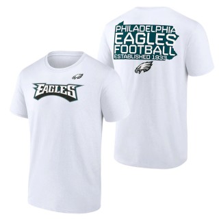 Men's Philadelphia Eagles Fanatics Branded White Hot Shot State T-Shirt
