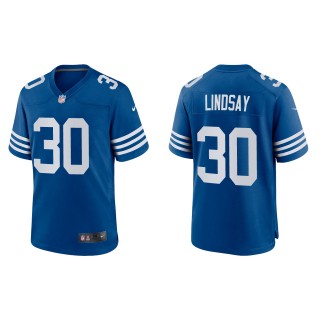 Men's Indianapolis Colts Phillip Lindsay Royal Alternate Game Jersey