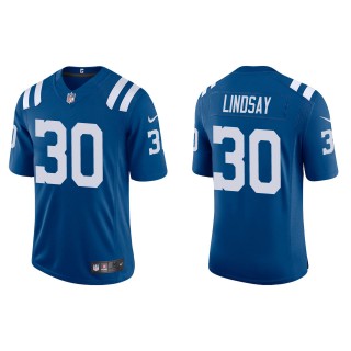 Men's Indianapolis Colts Phillip Lindsay Royal Vapor Limited Jersey
