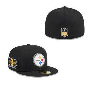 Pittsburgh Steelers Black 2024 NFL Draft 59FIFTY Fitted Hat
