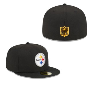 Pittsburgh Steelers Black Main Fitted Hat