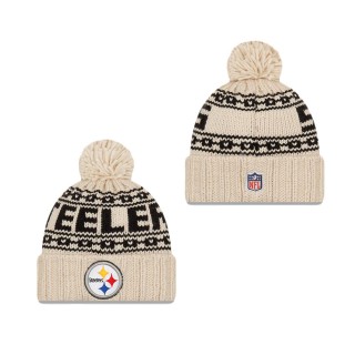 Pittsburgh Steelers Cold Weather Women's Pom Knit Hat