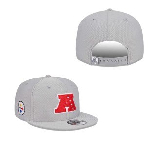 Pittsburgh Steelers Gray 2024 Pro Bowl 9FIFTY Adjustable Snapback Hat
