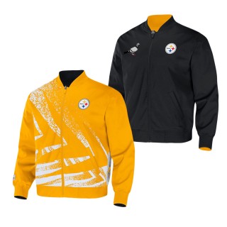 Men's Pittsburgh Steelers NFL x Staple Gold Reversible Core Jacket